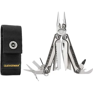 LEATHERMAN - Charge Plus TTI Multi-Tool mit 19 wichtigen Werkzeugen, einhändig zu öffnende Tools, hochwertige Titan Griffe, mit Nylon Holster