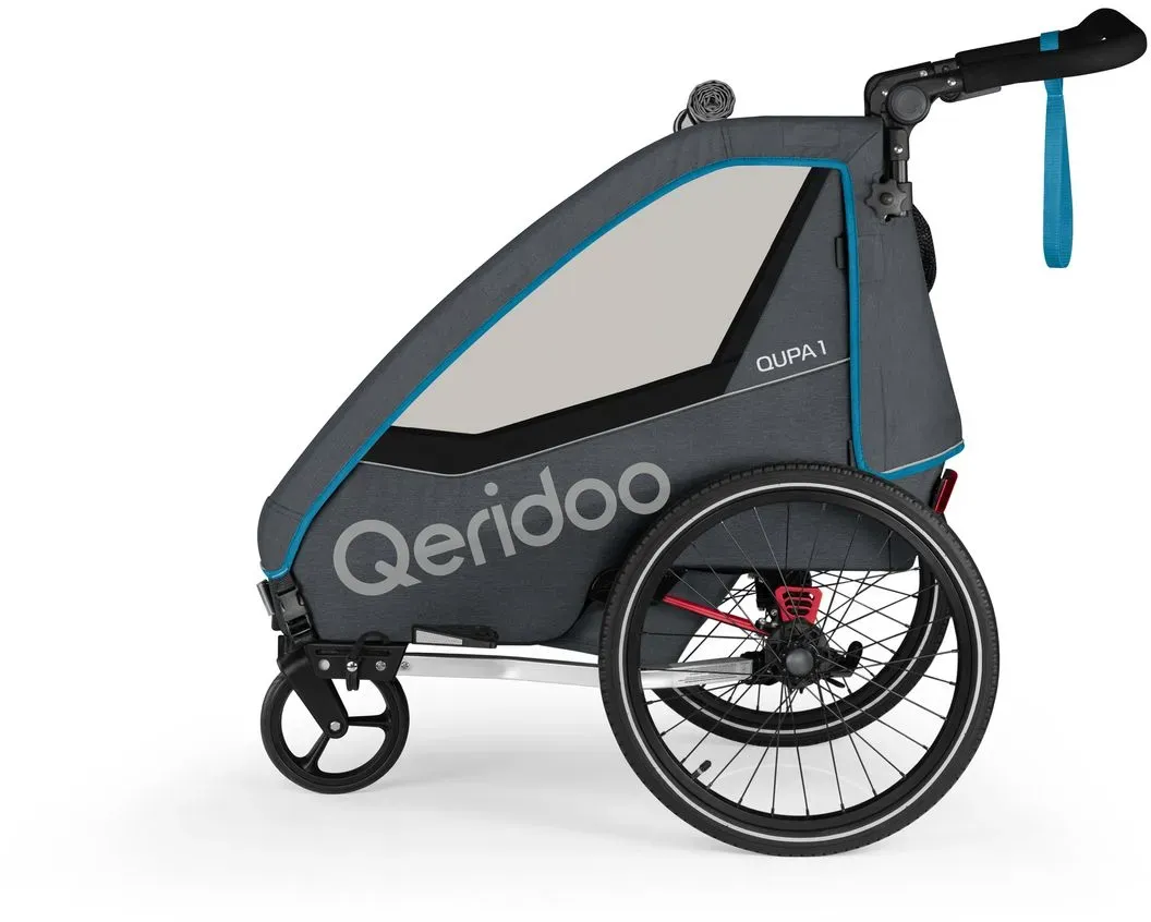 Qeridoo QUPA 1 Fahrradanhänger Einzelsitzer