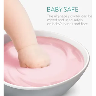 Navaris 3D Abformset Gips Füße Hände - Gipsabdruck Set Baby Abdruck Fuß Hand - Handabdruck Fußabdruck - Abformmasse pH-neutral hautverträglich