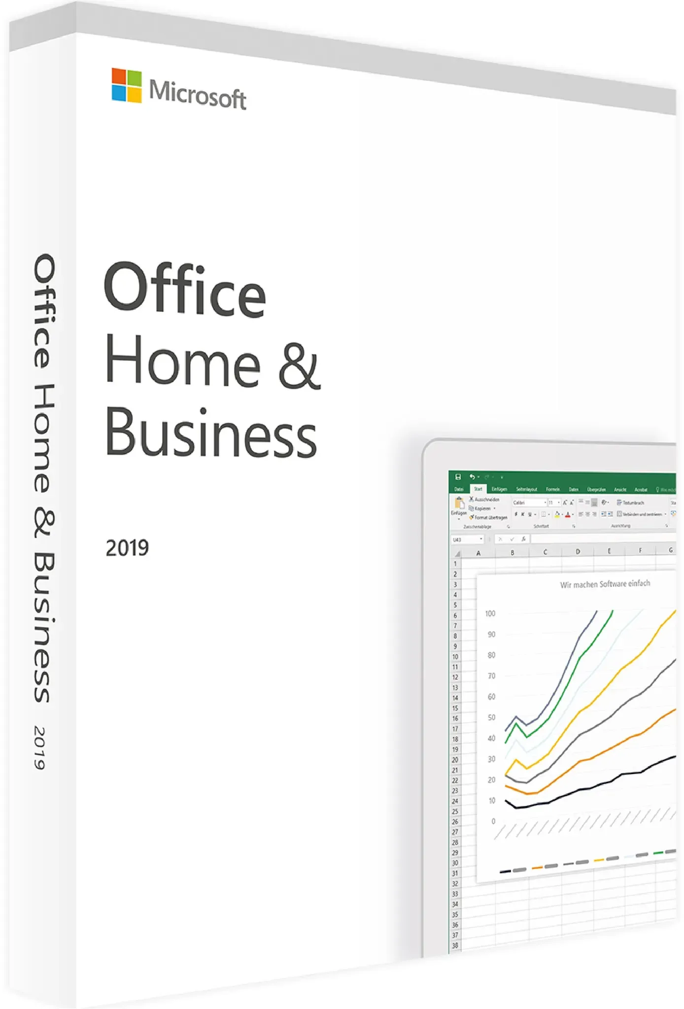 Microsoft Office 2019 Home and Business Windows Kein ABO |ESD| Neu