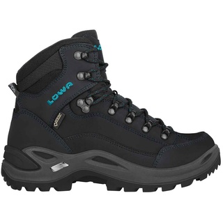 Lowa Renegade GTX Mid Damen Slim asphalt/türkis 37 