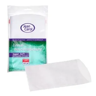 jean-carol Jean Carol Einmal-Waschhandschuhe, Super Soft, (1 x 12 Stück)
