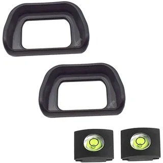 ULBTER A6300 A6100 A6000 Augenmuschel Okular für Sony Alpha 6300 6100 6000 NEX-6 NEX-7 Kameras Sucher für Sony FDA-EP10 Okular, FDA-EV2S Okularmuschel -(2 + 2 Stück)