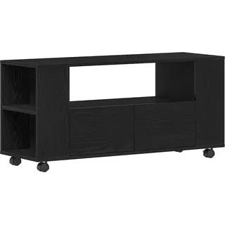vidaXL Hadyn TV-Lowboard 102 x 34,5 x 43 cm Schwarz/Eichen-Optik Holz