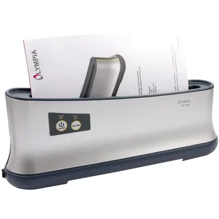 Olympia - Effizientes Thermobindegerät A4 TB-1280 | extra schnell einsatzbereit | nur 1 min. Bindezeit | einfachstes und schnellstes Bindesystem bis 200 Blatt | Abkühlhalterung