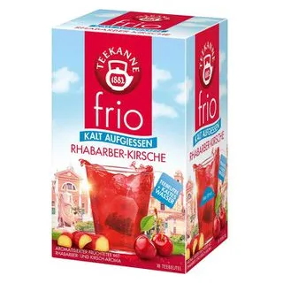 CTG TEEKANNE frio RHABARBER-KIRSCHE Tee 18 Portionen