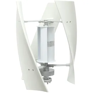 Vertikaler Windturbinen 100W Vertikale Windgenerator Windkraftanlagen Windkraftanlage Generator für Zuhause mit Controller und 4 Lüfterblättern geeignet (24, Volt)
