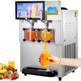 Vevor 8L Kommerziell Slusheis Maschine, Eismaschine Slushy 1800W Slushgerät