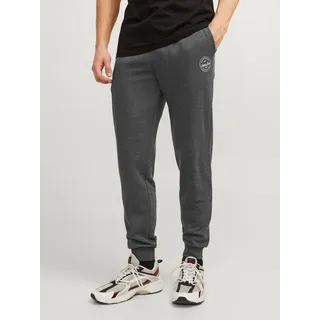 JACK & JONES Sweathose JPSTGORDON Jogpants mit Kordelzug und bequemem Schnitt unifarben, modisch, bequem, Baumwolle grau XS