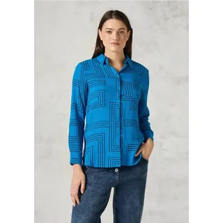 Musselin-Bluse - Blau