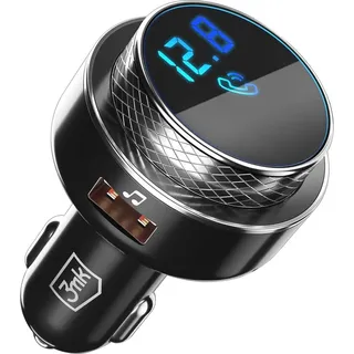 3MK HyperCar Feuerzeug Ladegert + FM/Bluetooth Transmitter Schwarz