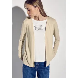 STREET ONE Damen, A322908 Strick-Look Jacke, cotton beige, 40