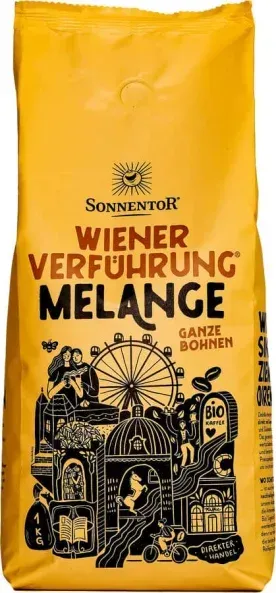 Sonnentor Wiener Verführung Melange Kaffee ganze Bohne bio 1kg