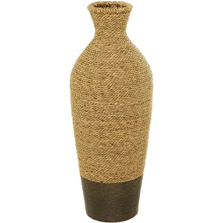Deco 79 Seegras-Bodenvase, handgefertigt, groß, gewebt, 25,4 x 25,4 x 71,1 cm, Braun