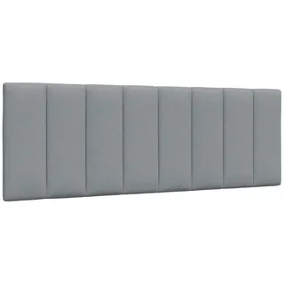 vidaXL Kopfteil-Kissen Hellgrau 140 cm Stoff