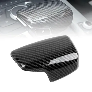 Okaywork Auto Carbon Fiber Print Schalthebelknauf Abdeckung Trim Ersatz Schalthebel, Auto Carbon Fiber Print Audi Schaltknauf Abdeckung Kompatibel mit Audi A4 S4 A4 allroad A5 S5 RS5 Q7 Zubehör