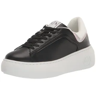 Armani Exchange Damen Comfortable Fit, Light Weight Sneaker, Black, 41 EU