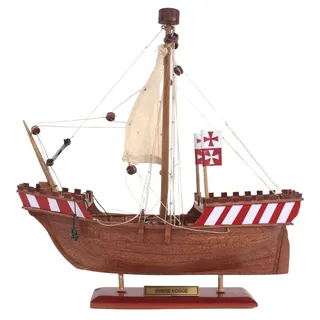 Büttner Sammler Edition Modellschiff Schiffsmodell Modellbau Holzmodell Standmodell klein zur Dekoration kein Bausatz Handelsschiff Hanse KOGGE 20cm