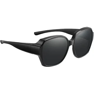 Polarisierte Sonnenbrille zum Umwickeln von Fitover für Herren, Gesichtsschatten-Sonnenbrille, UV-Schutz, leicht, C, Refer to - Refer to description