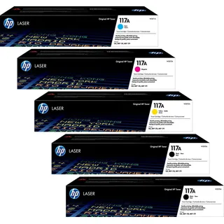 HP Original 117A Toner - 5er Multipack (2x W2070A, W2071A, W2073A, W2072A)