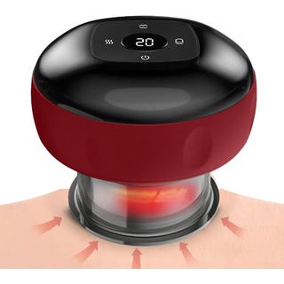 Kavydens Elektrisches Smart Dynamisches Schröpftherapie-Set, Gua Sha - Schröpfmassagegerät mit 12 Stufen Temperatur und Saugkraft, Cellulite Massagegerät 3 in 1 Vakuum-Therapie-Maschine