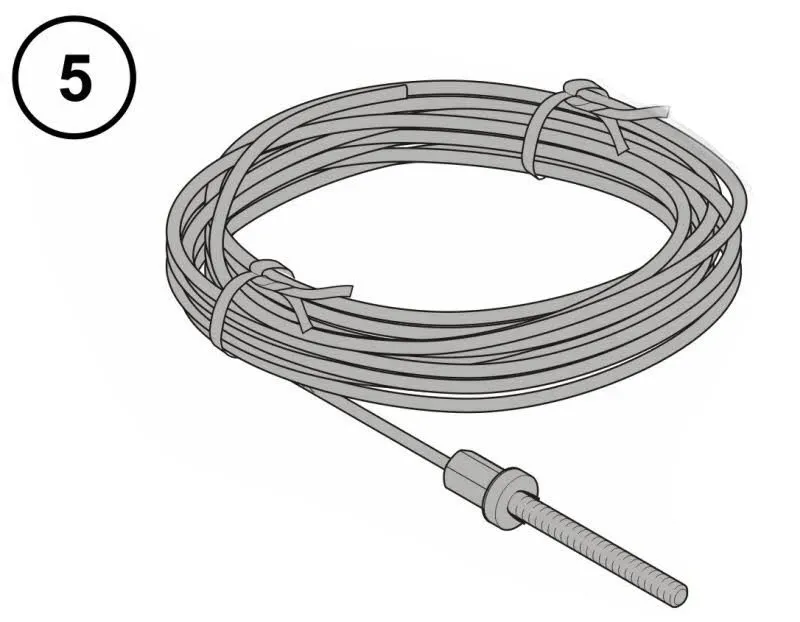 5 - Hörmann Spannseil Ø3 mm x 20 m für LineaMatic/P und STA 60/90/180/220