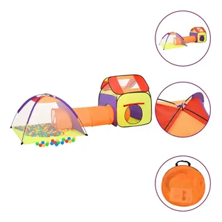 vidaXL Spielzelt für Kinder Mehrfarbig 338x123x111 cm