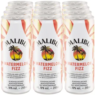 Malibu Watermelon Fizz 10,0 % vol 0,25 Liter, 12er Pack