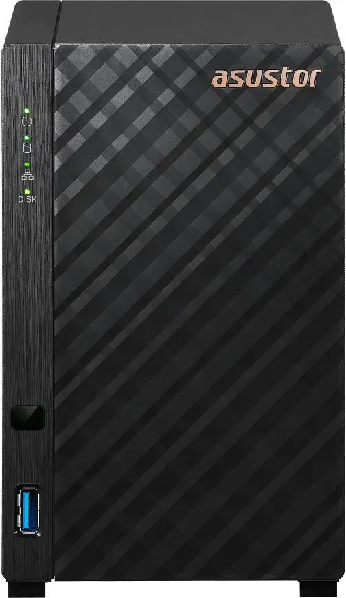 Asustor Drivestor 2 Lite AS1102TL, 2 Bay NAS Gehäuse Netzwerkspeicher, 1.7GHz Quad Core, 1GbE Port, 1GB RAM DDR4