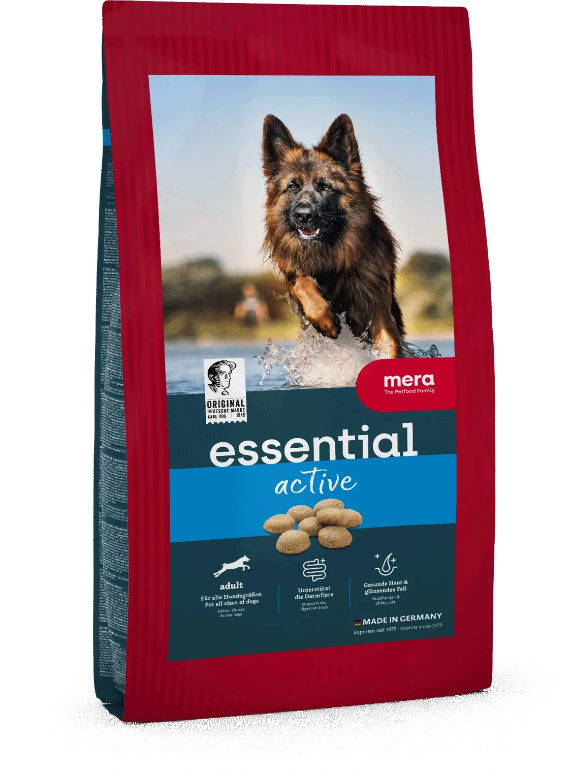 mera essential Active Trockenfutter | Qualitätsnahrung für Hunde | Hundefutter | Ideal für aktive Hunde 12,5kg