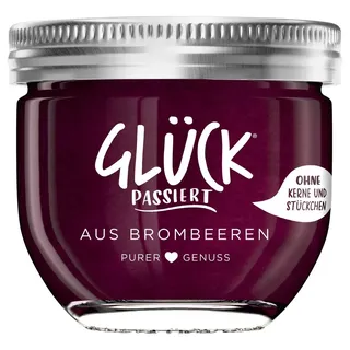 GLÜCK PASSIERT - aus Brombeeren Fruchtaufstrich ohne Stückchen fein passiert - 230g