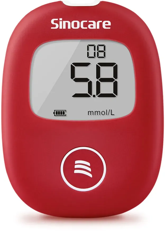Sinocare Safe AQ Smart Blutzuckermessgerät, bequem zu tragen mit schmerzfreiem Test