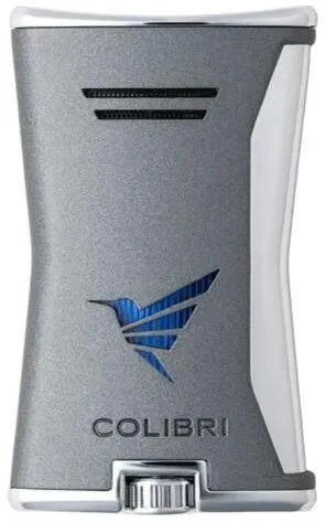COLIBRI Feuerzeug Slim anthrazit/chrom