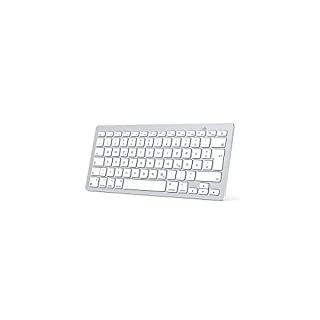 OMOTON Bluetooth Tastatur für Mac,Kompakte kabellose Tastatur kompatibel mit MacBook Pro/Air, iMac, iMac Pro, Mac mini, Mac Pro, QWERTZ DE-Layout, Silber