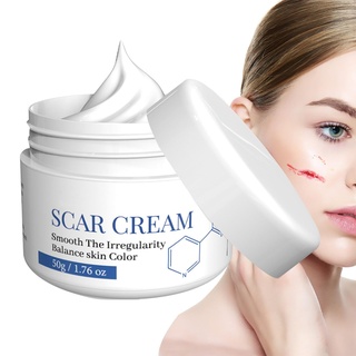 Creme zur Entfernung von Brandnarben, Narbenentfernungsgel-Narbencreme 50 g, reparierend, sanft, Natürliche, wirksame Narbenpflege zur Hautreparatur, Aufhellung von Narben und glatte Haut Luckxing