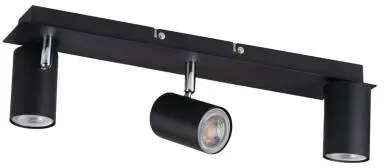 Kanlux Evalo Deckenstrahler 3-flammig GU10 max.10W schwarz IP20 Kanlux 35695
