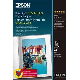 Epson Premium Semigloss Photo Paper 20 Blatt