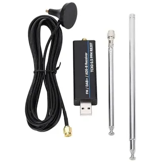 RTL-SDR-Empfänger RTL2832U R820T2-Chipsatz 0.5 PPM TCXO Direktabtastung USB-Computeranschluss Breitband-Ultrakurzwellen-SDR-Multifunktions-Komfortempfänger-Komplettset