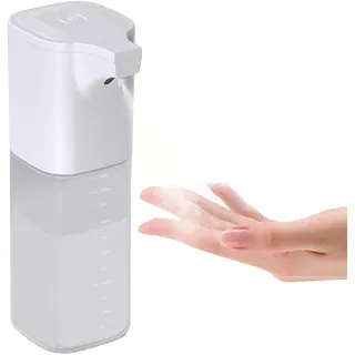 WAONIQ 550ML Automatischer Desinfektionsspender, Infrarot Induktionssprüher, Einstellbare Sprühflasche, Anzeigeskala Vier Einstellbar Geschwindigkeitsstufen für Feinen Alkoholnebel (Weiße)