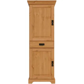 OTTO home Vorratsschrank OTTO HOME "Rügen", beige (natur), B:54cm H:153,5cm T:60cm, Massivholz, Schränke, Vorratsschrank, Breite 47 cm, Kiefer massiv, 2 Türen, 1 Schubkasten