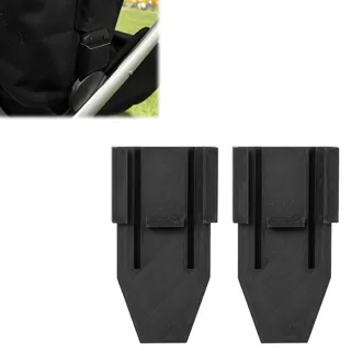 Kompatibel mit Cybex Gazelle S Unterkorb-Adapter, 2er-Pack, unterer Anschluss, Einkaufskorb-Halterungs-Konverter, werkzeuglose Snap-On-Befestigung, zusätzliche Aufbewahrungslösung