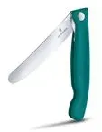 Victorinox Picknickmesser 11 cm | Kompaktes Klappmesser mit Wellenschliff für unterwegs Grün