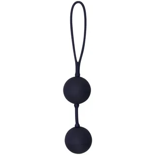 Black Velvets Balls - softe Liebeskugeln für effektives Training der Beckenboden-Muskulatur, Lustkugeln für Frauen mit Vibration zur intensiven Stimulation, schwarz