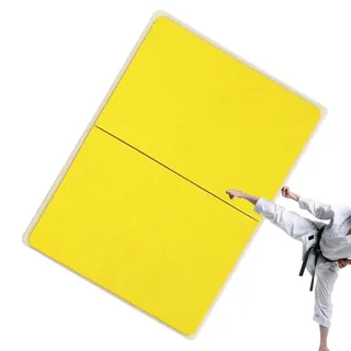 Qizeroty Bruchtestbretter Kickboxen, Rebreakable Boards Kunst Martiaux Kickboxe Übungsbrett MMA Training, Zerbrechliche Schlagbretter Für Kickboxen, Dicke 1 cm, Bruchkraft 15 Kg - Gelb