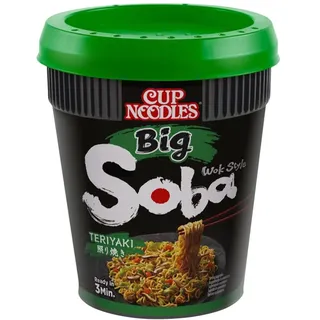 Nissin Soba Nudel Cup BIG Teriyaki, 113g Becher