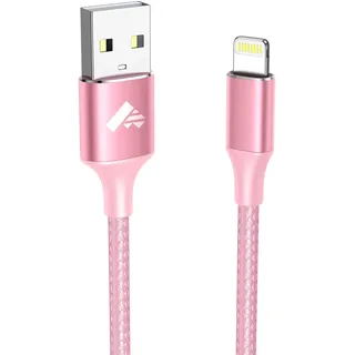 Aioneus iPhone Ladekabel, iPhone Schnellladekabel 1M Lightning Kabel MFi Zertifiziert Nylon iPhone Kabel USB Ladekabel für iPhone 14 13 12 11 Pro Max Mini XS XR X 8 7 6 6s Plus 5 SE 2020,iPad