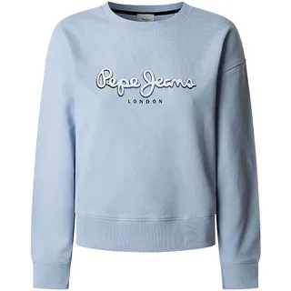 Pepe Jeans für Damen. PL581484 Sweatshirt Maddy blau (S), Lässig, Baumwolle
