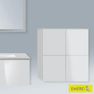 Duravit L-Cube Halbhochschrank mit 2 Türen, LC116708585