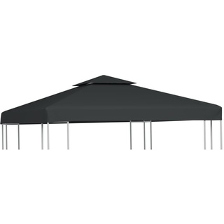 vidaXL Pavillon-Ersatzdach 310 g/m2 Dunkelgrau 3x3 m