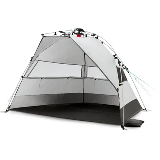 Strandmuschel Pop Up qeedo Quick Bay Strandzelt Quick Up Sonnenschutz - Sandgrey